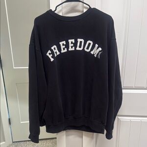 Carly Jean Los Angeles Black Freedom Sweatshirt